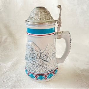 1990 Avon "Endangered Species" Lidded Stein